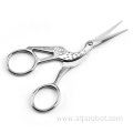 Stork cross-stitch sewing crane scissors silver stainless steel scissors